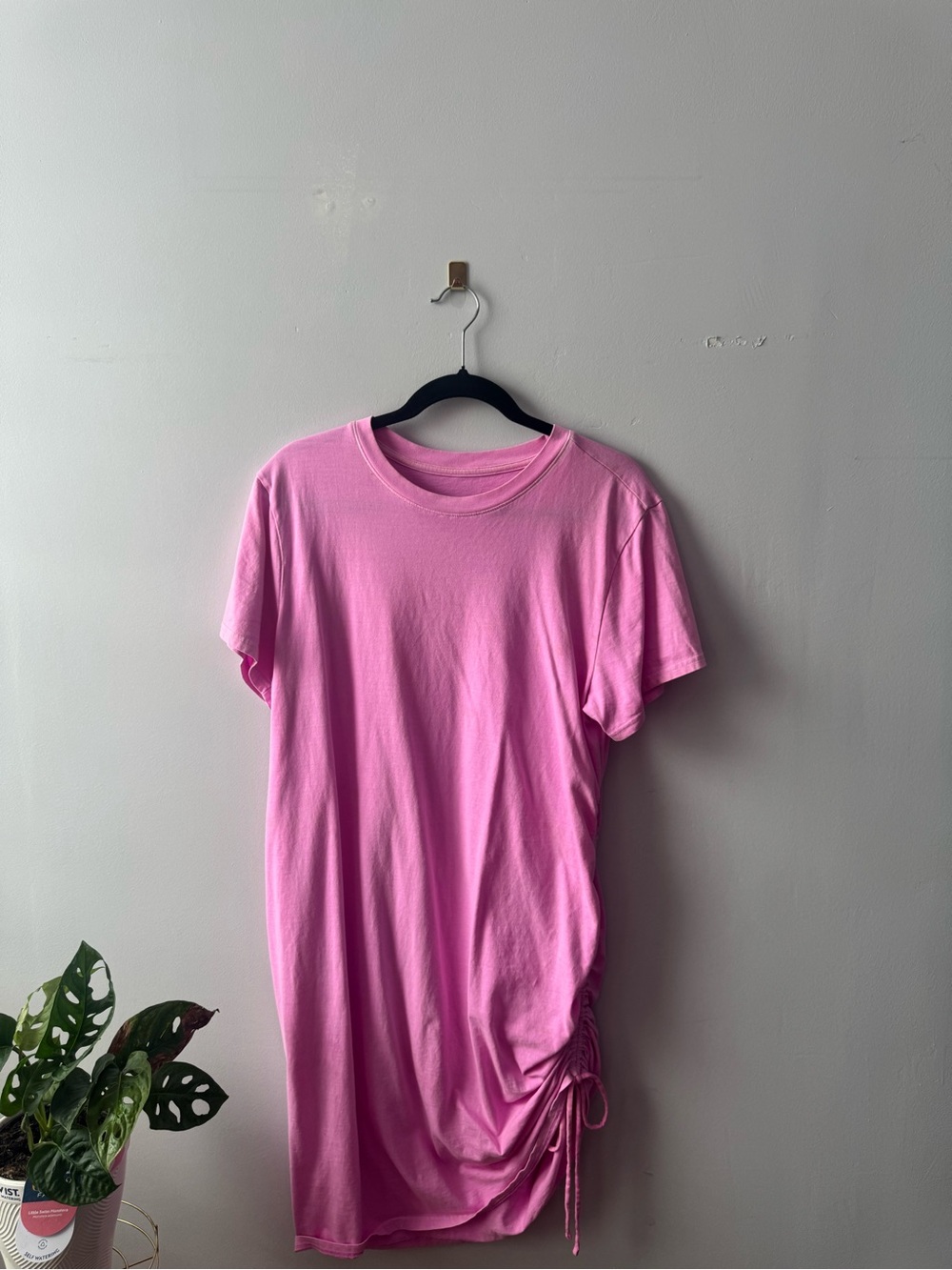 Universal Thread Pink Ruched T-Shirt Dress